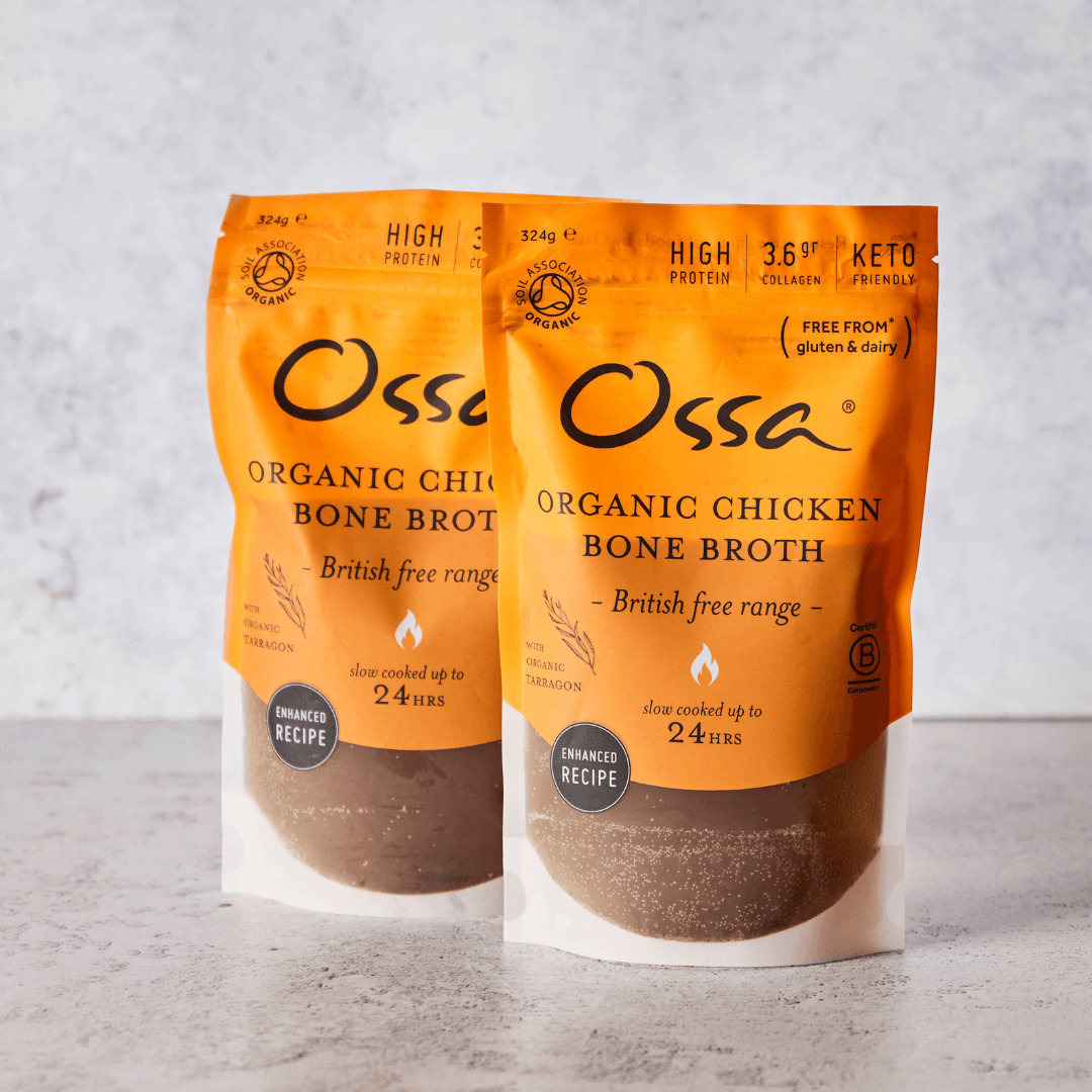 6 x Organic Chicken Bone Broth 324ml Ossa Organic