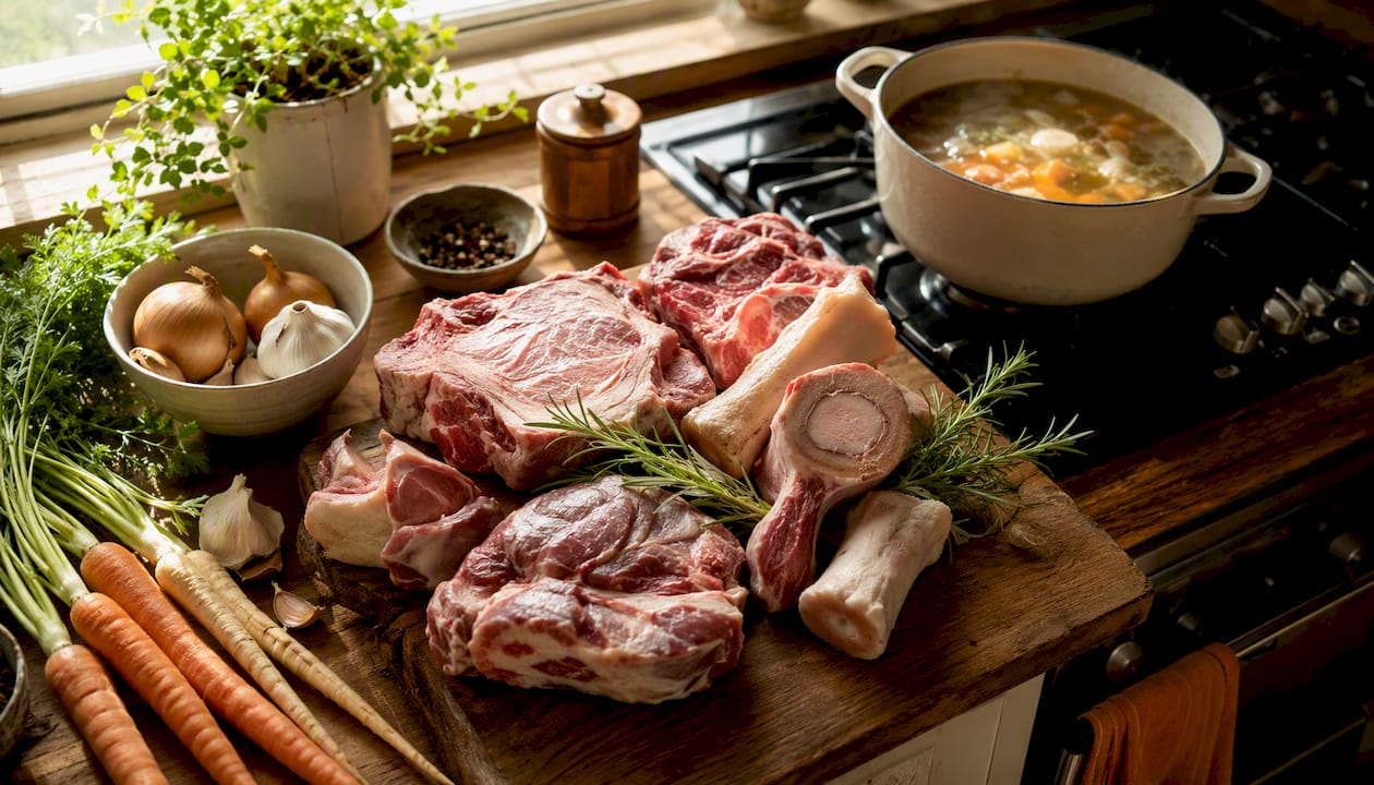 How to choose organic meat cuts for a gelatinous, gut-friendly broth