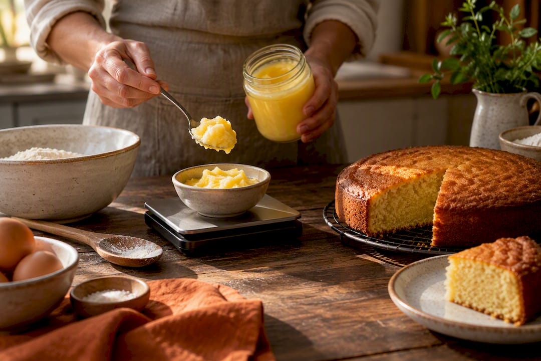 Swap Butter 1:1 by Weight: Ghee for Baking Rules for UK Home Bakers