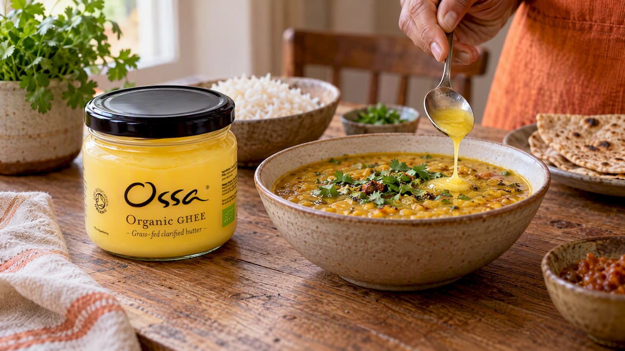 Cook at 250°C and Finish With 1–2 tsp: Ghee for Indian Cooking