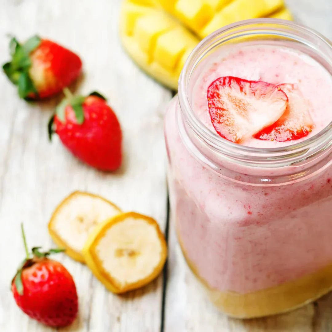 Collagen Banana Strawberry Smoothie!