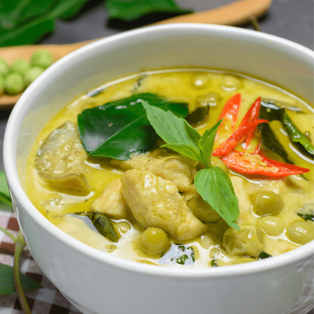 Green Chicken Bone Broth Curry