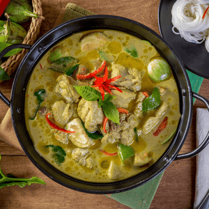 Chicken Bone Broth Green Curry