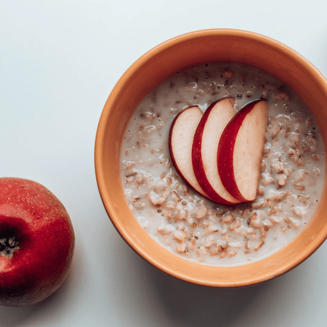 Golden Ghee Stewed Apples with Sprouted Oats