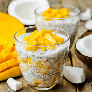 Mango and Coconut Chia Pudding