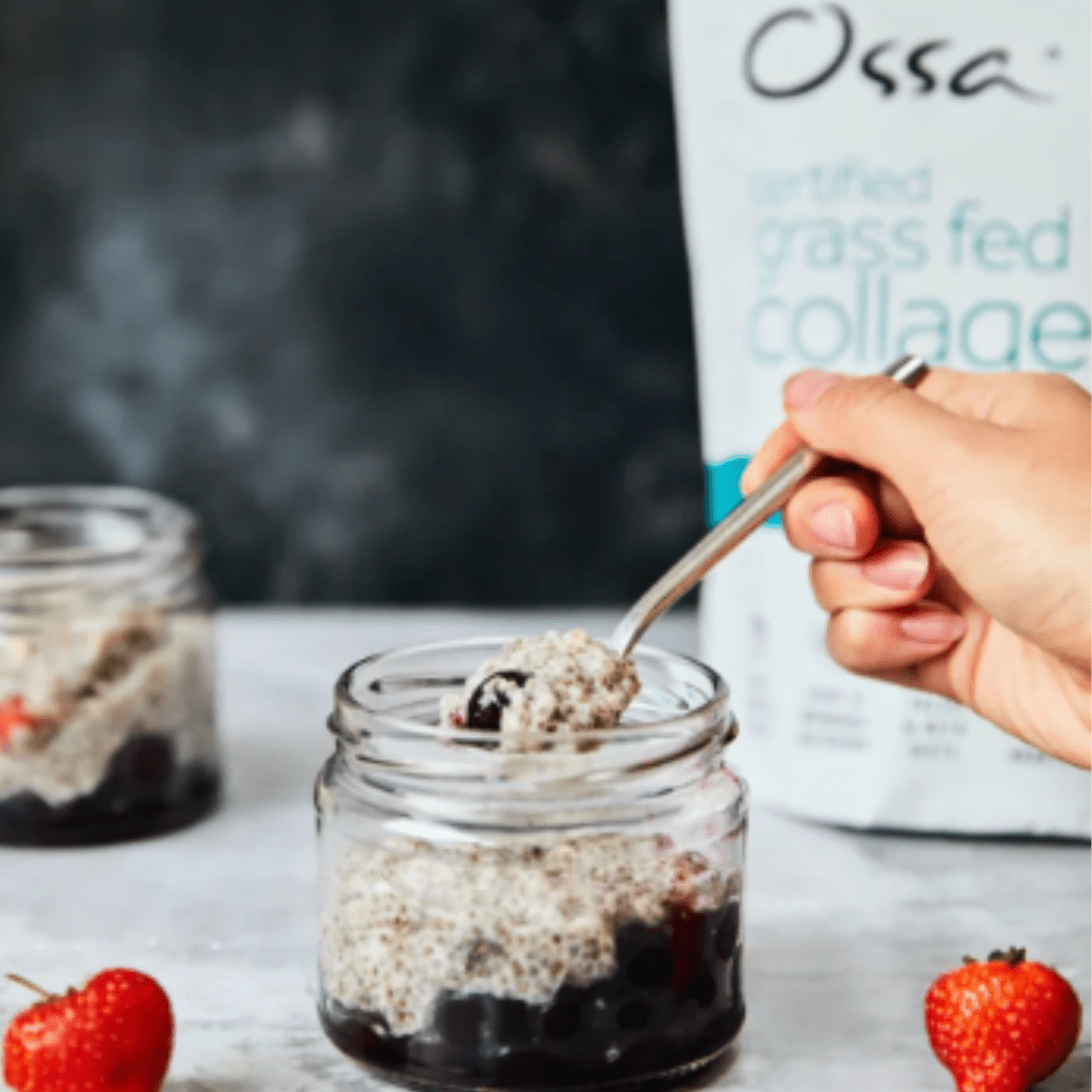 Chia and Blueberry Collagen Protein Pots