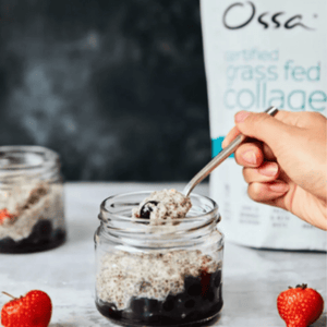 Chia and Blueberry Collagen Protein Pots