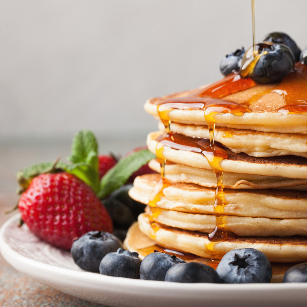 Fluffy American-style pancakes