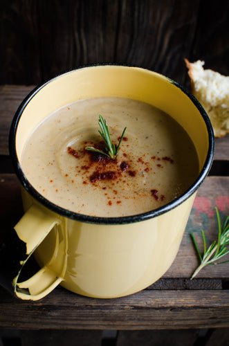 The Fish Bone Broth Cauliflower and Roast Aubergine Soup