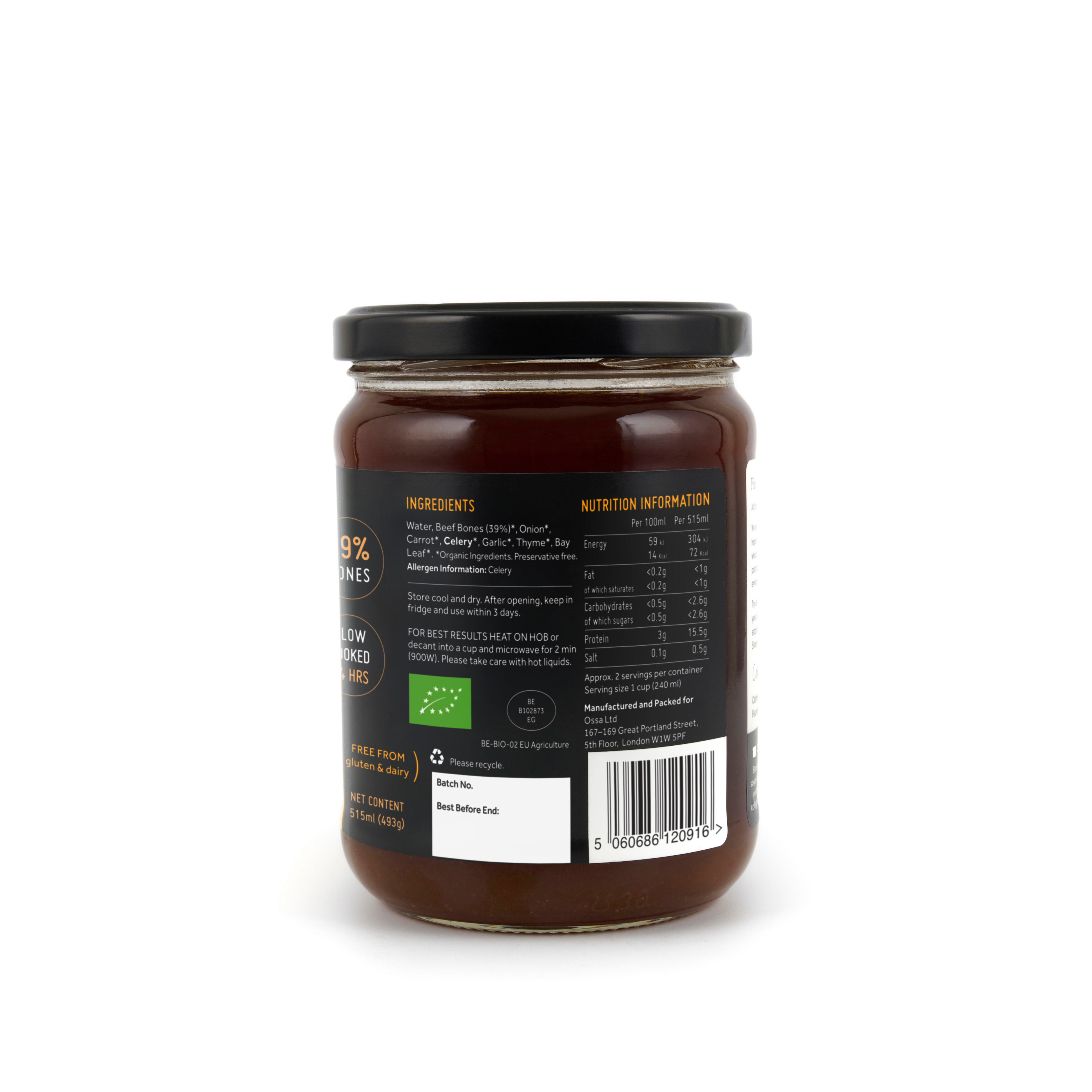Organic Beef Bone Broth Ambient 515ml