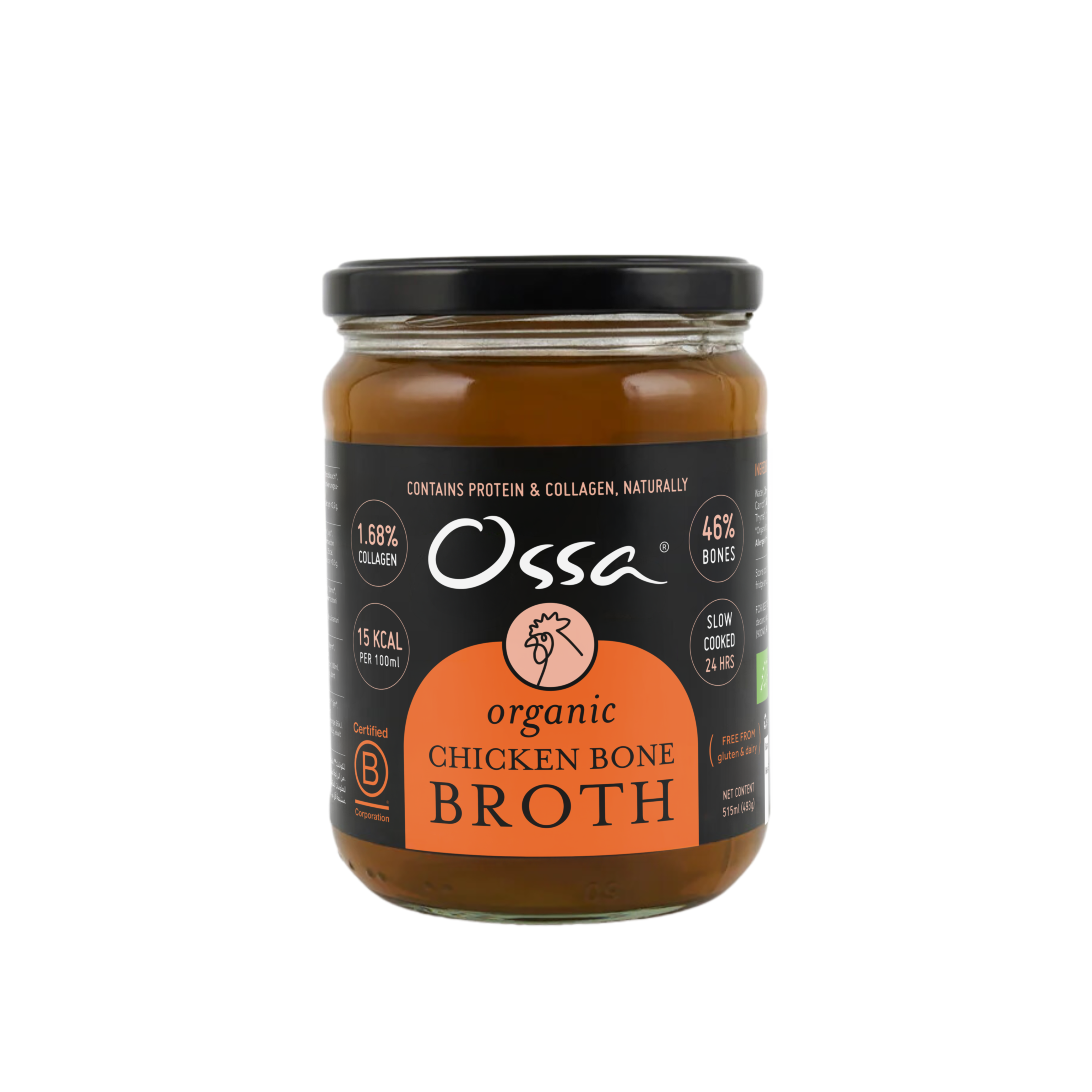 Organic Chicken Bone Broth Ambient 515ml