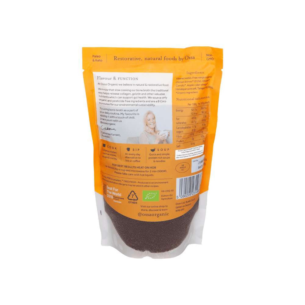 Organic Free Range Chicken Bone Broth 500ml