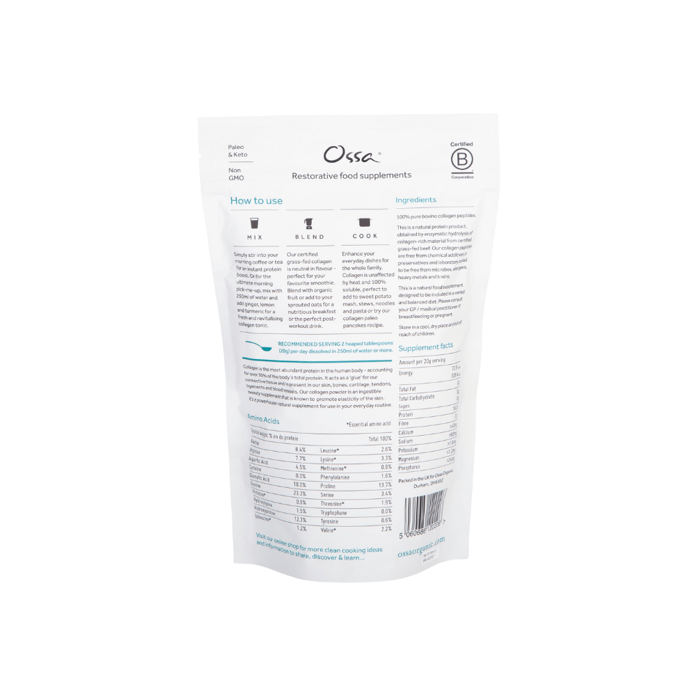 Ossa Certified Grass Fed Collagen Peptides
