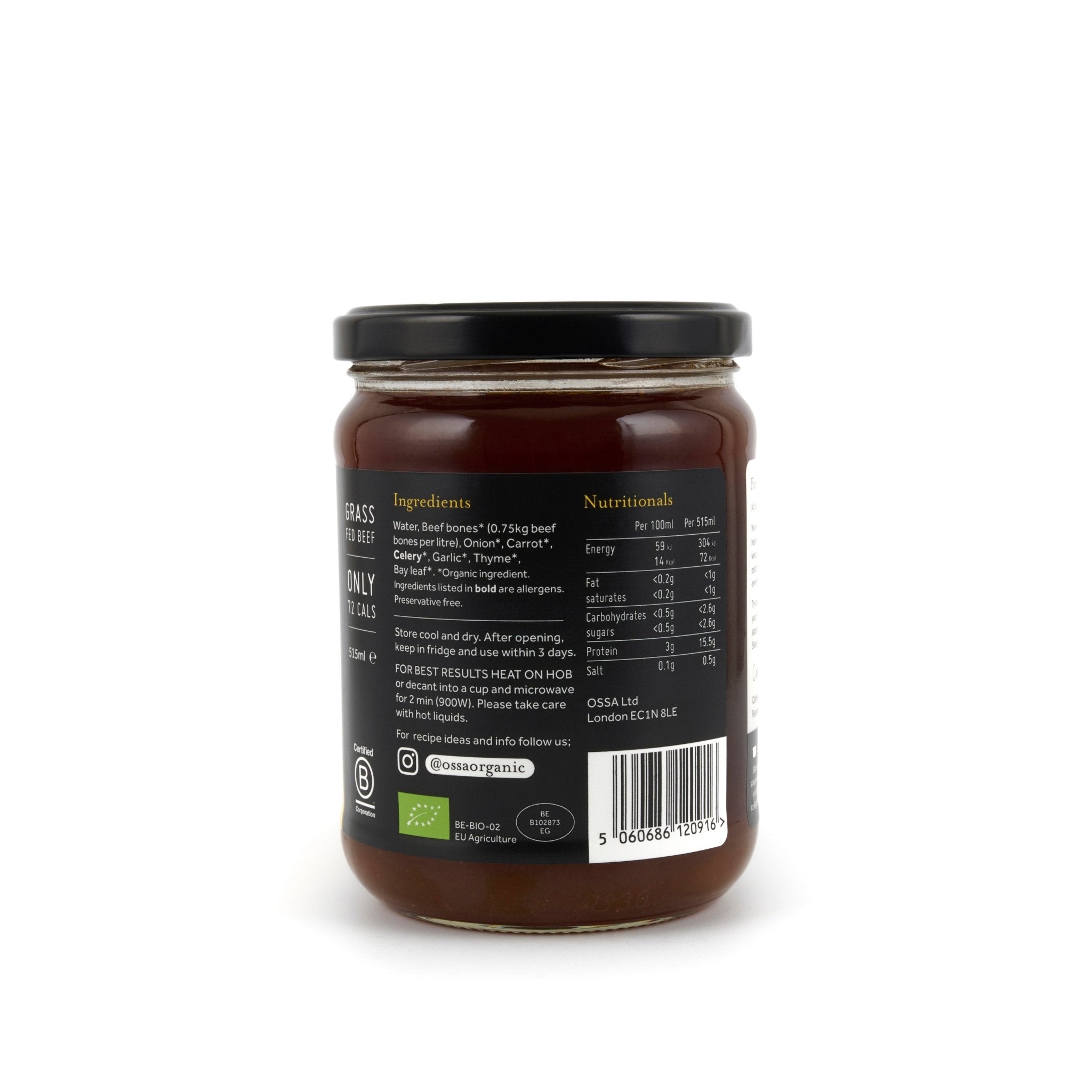 Organic Beef Bone Broth Ambient 515ml
