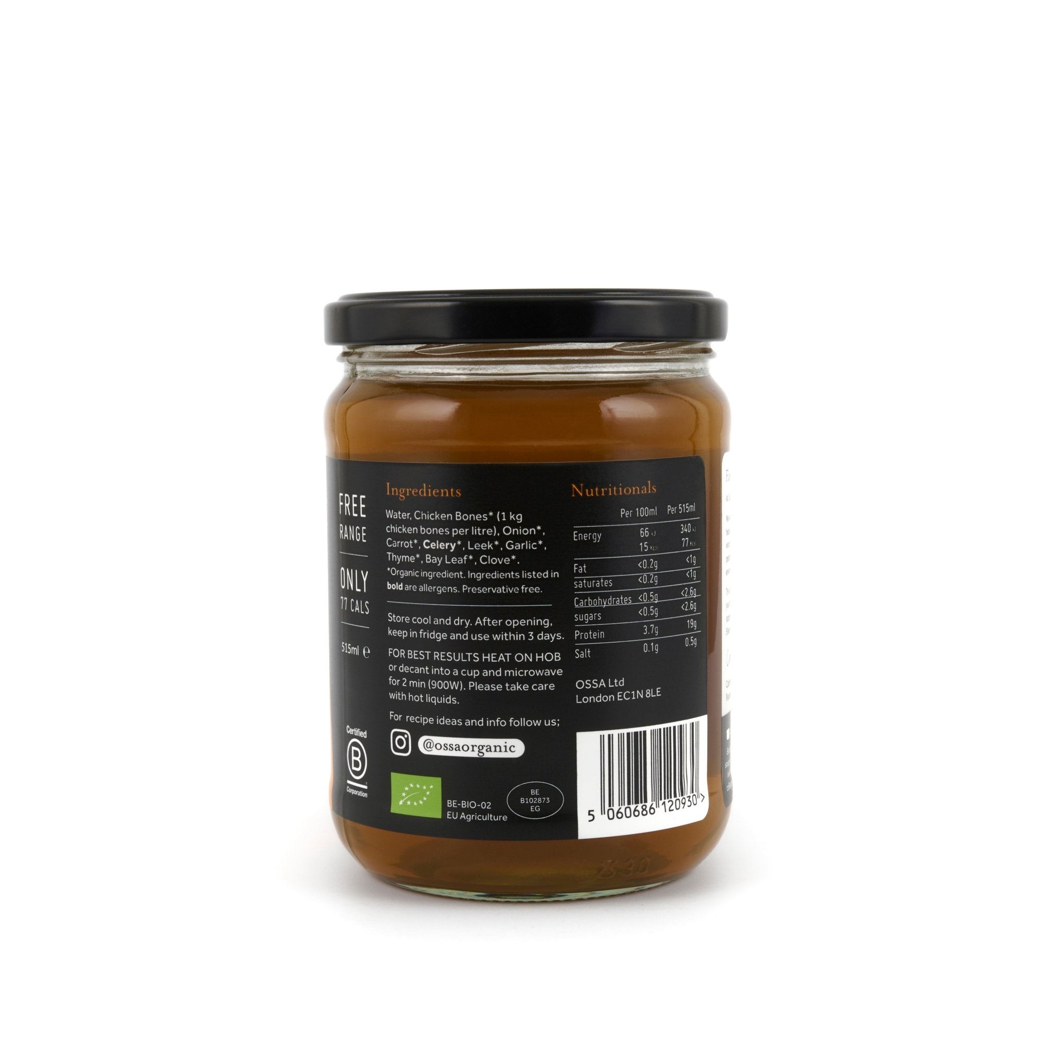Organic Chicken Bone Broth Ambient 515ml