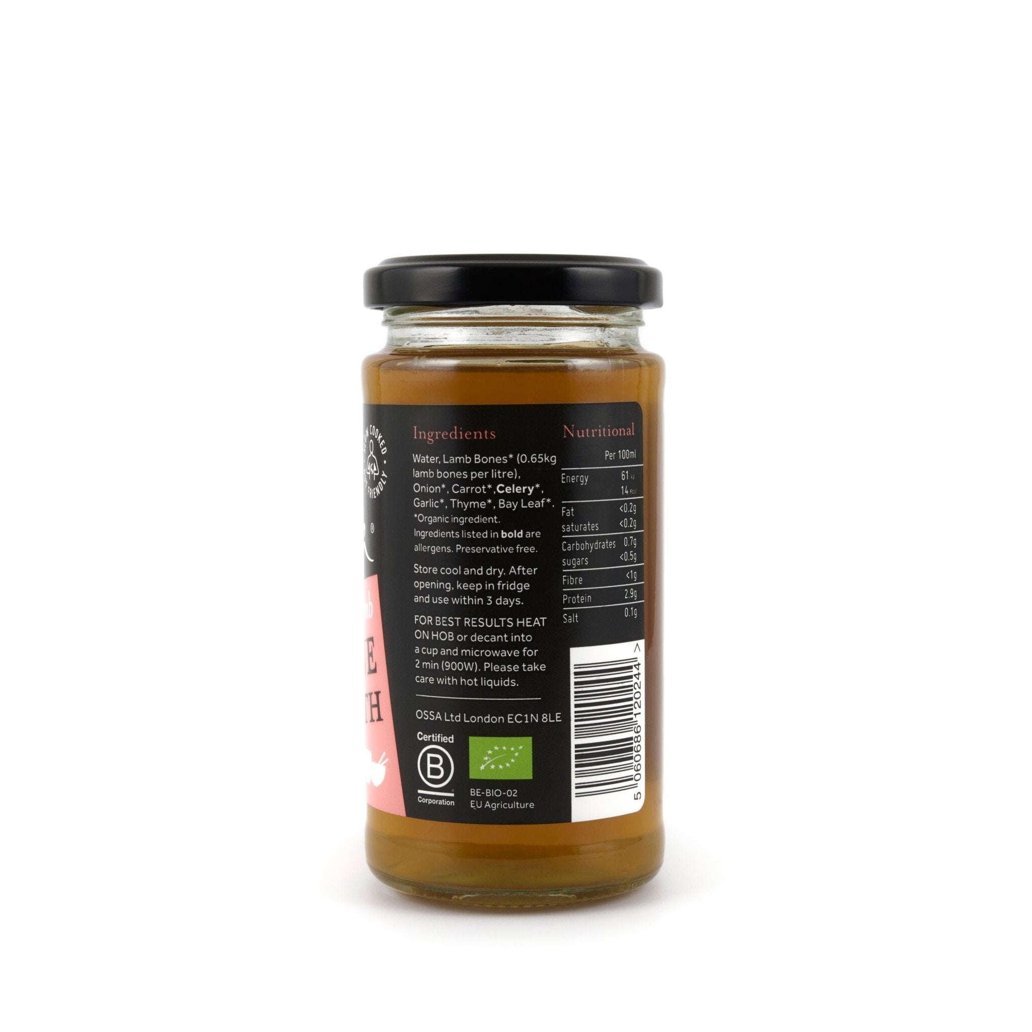 Organic Lamb Bone Broth Ambient 240ml