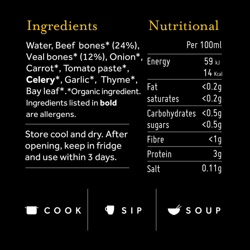 2 x Organic Beef Bone Broth Boost