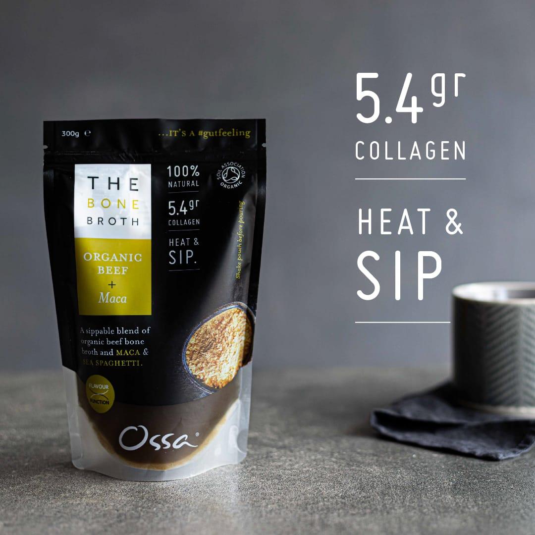 6 x Organic Beef Bone Broth with Maca & Sea Spaghetti - Ossa Organic