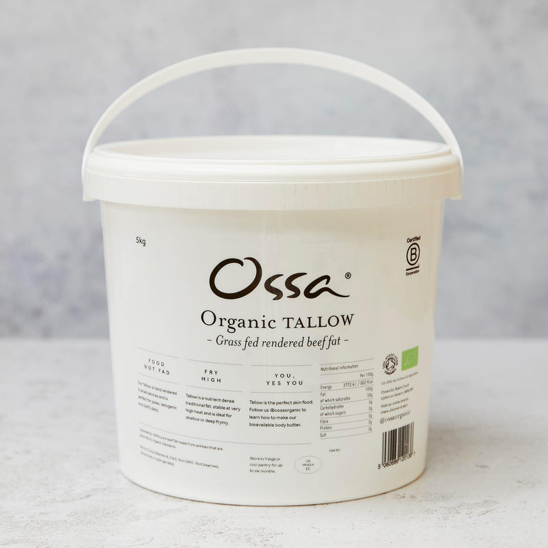 5L Organic Tallow - Grass Fed Beef Fat